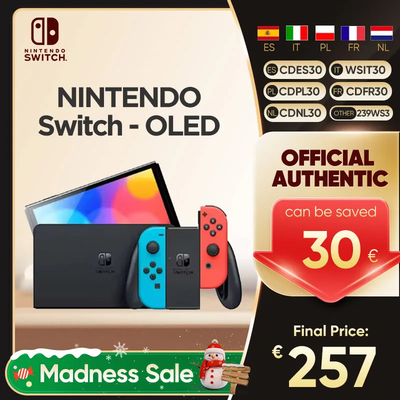 Brand New In Stock Nintendo Switch OLED Game Console Original  wiht 7inch Screen enhanced Audio Lan port