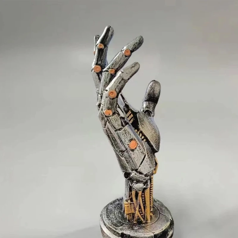 حامل وحدة التحكم Cyberpunk جهاز اليد الميكانيكية حامل مكتب الألعاب تخزين الإبداعية الميكانيكية مقلد روبوت النحت اليد