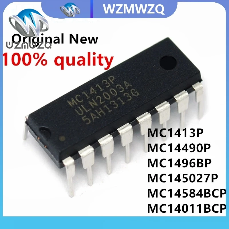 5 قطعة MC14490P DIP-16 MC14490 MC14490PG DIP MC1496BP MC1496 MC145027P MC14584BCP MC1413P MC1413 MC1496P MC14017BCP MC14013BCP
