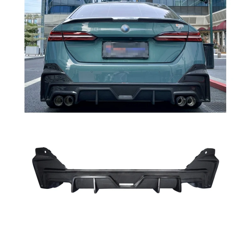 

NEW Dry Carbon Fiber TK Style Rear Bumper Diffuser Tail Throat Auto Part for BMW 5 Series G60 4-Door 2024+ G60 Diffuser