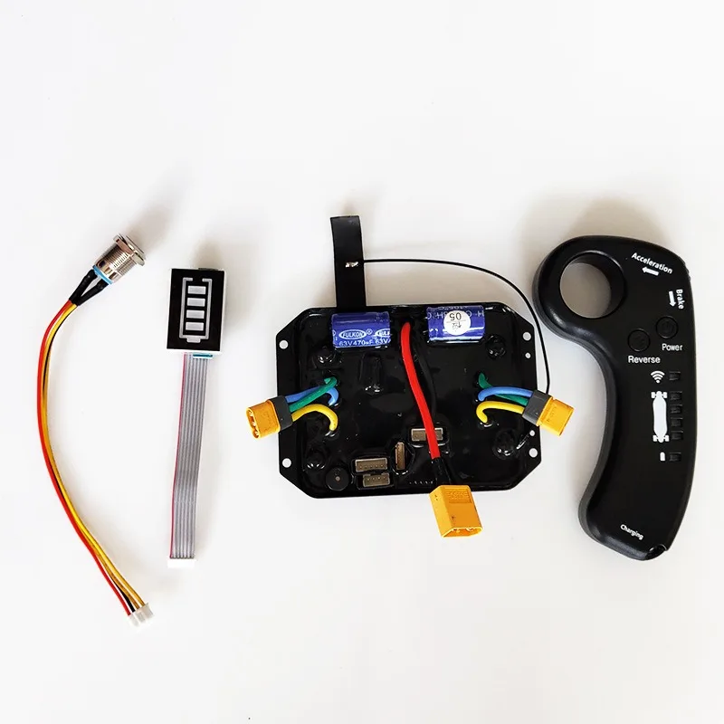 Electric Skateboard Dual-Drive ESC Controller, 7S-10S Remote Control System for Four-Wheel Hub Motor E-Board