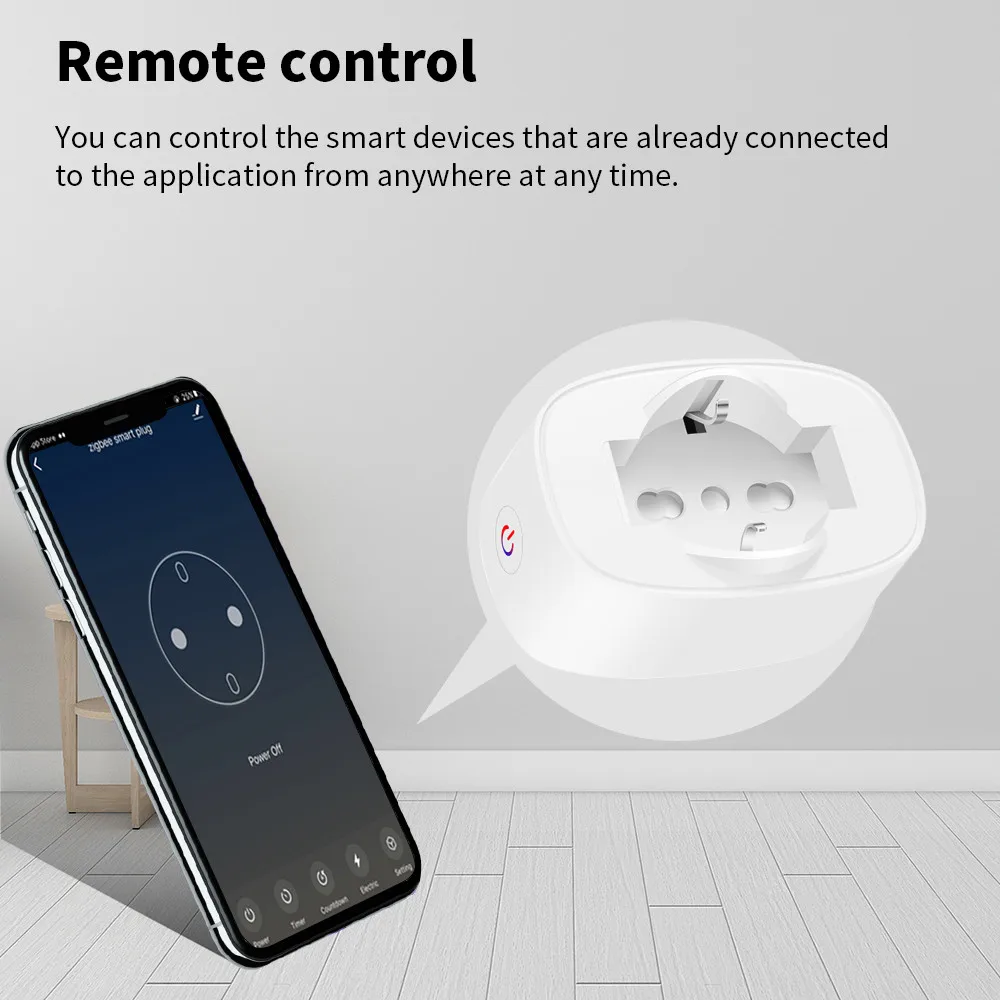 Cerhot Tuya WiFi Smart Plug Standard Italy Socket with Power Monitor Smart Life APP Remote Voice Control for Google Home Alexa