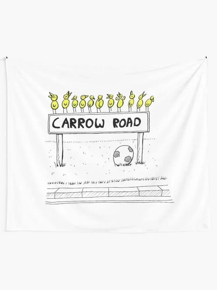 Carrow Road - Canary Cartoon (inspired by Norwich City FC) Tapestry Room Decorations Aesthetic Decoration For Rooms Tapestry