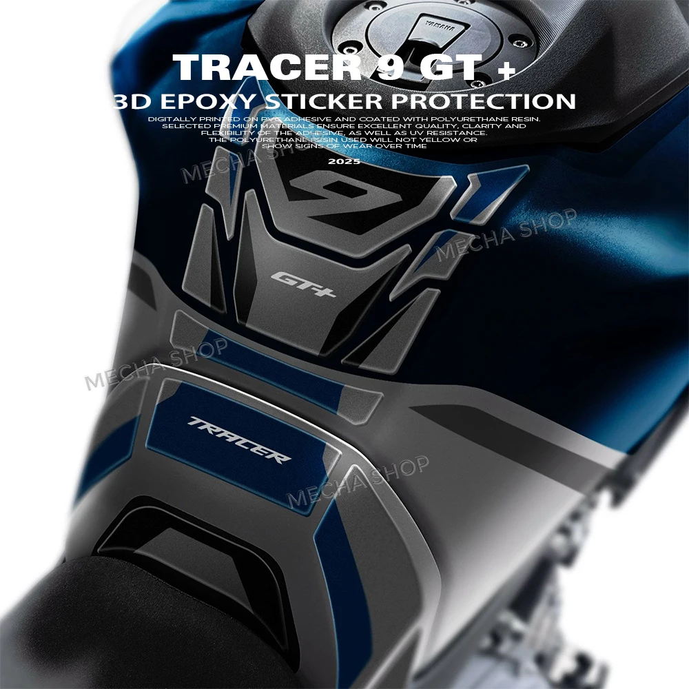 

New Tracer 9GT Plus Accessories Decals For Tracer 9 GT + 2025 Motorcycle 3D Tank Pad Sticker Kit