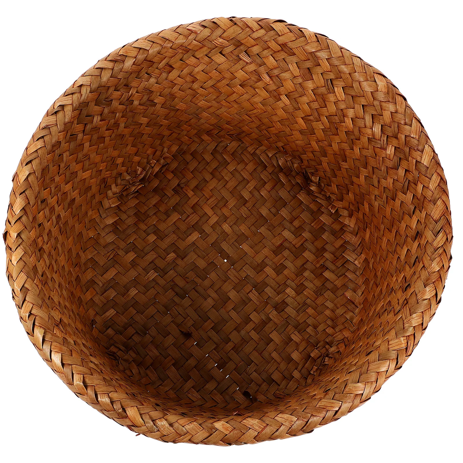 

1pc Woven Storage Basket Straw Material Rustic Style Bread Fruit Organizer Kitchen Home Restaurant Picnic Use Sundries