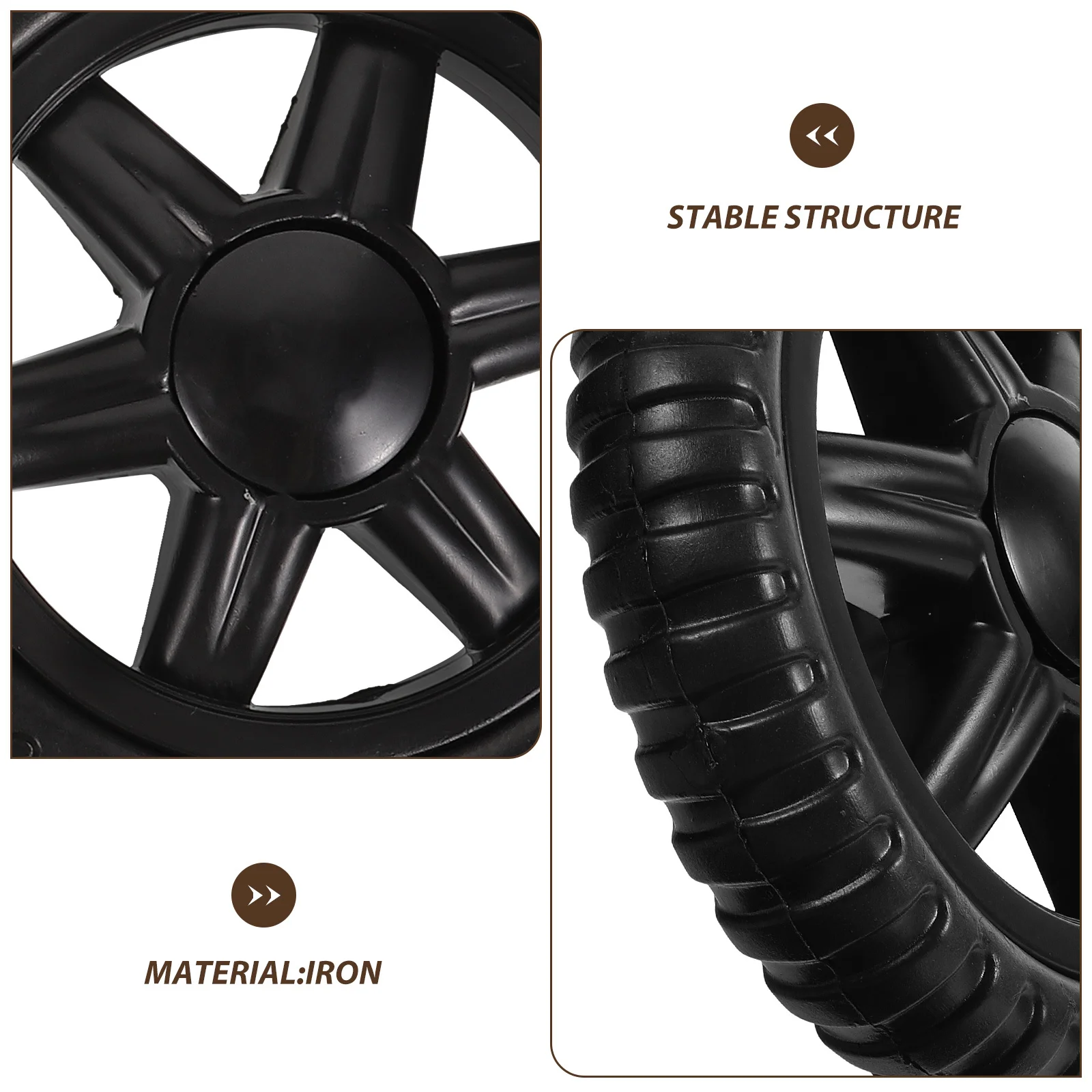 

2Pcs Shopping Cart Wheels Plastic Replacement Durable Trolley Cart Wheel Accessories Heavy Duty Multipurpose Caster