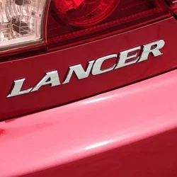 1Pcs/Set 3D ABS Silver LANCER Logo High-Quality Car Letters Rear Tail Trunk Decals Emblem Badge Sticker Styling  Car Accessories