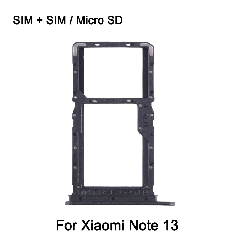 SIM + SIM / Micro SD Card Tray For Xiaomi Note 13 Phone Dual SIM Card Tray Replacement Part