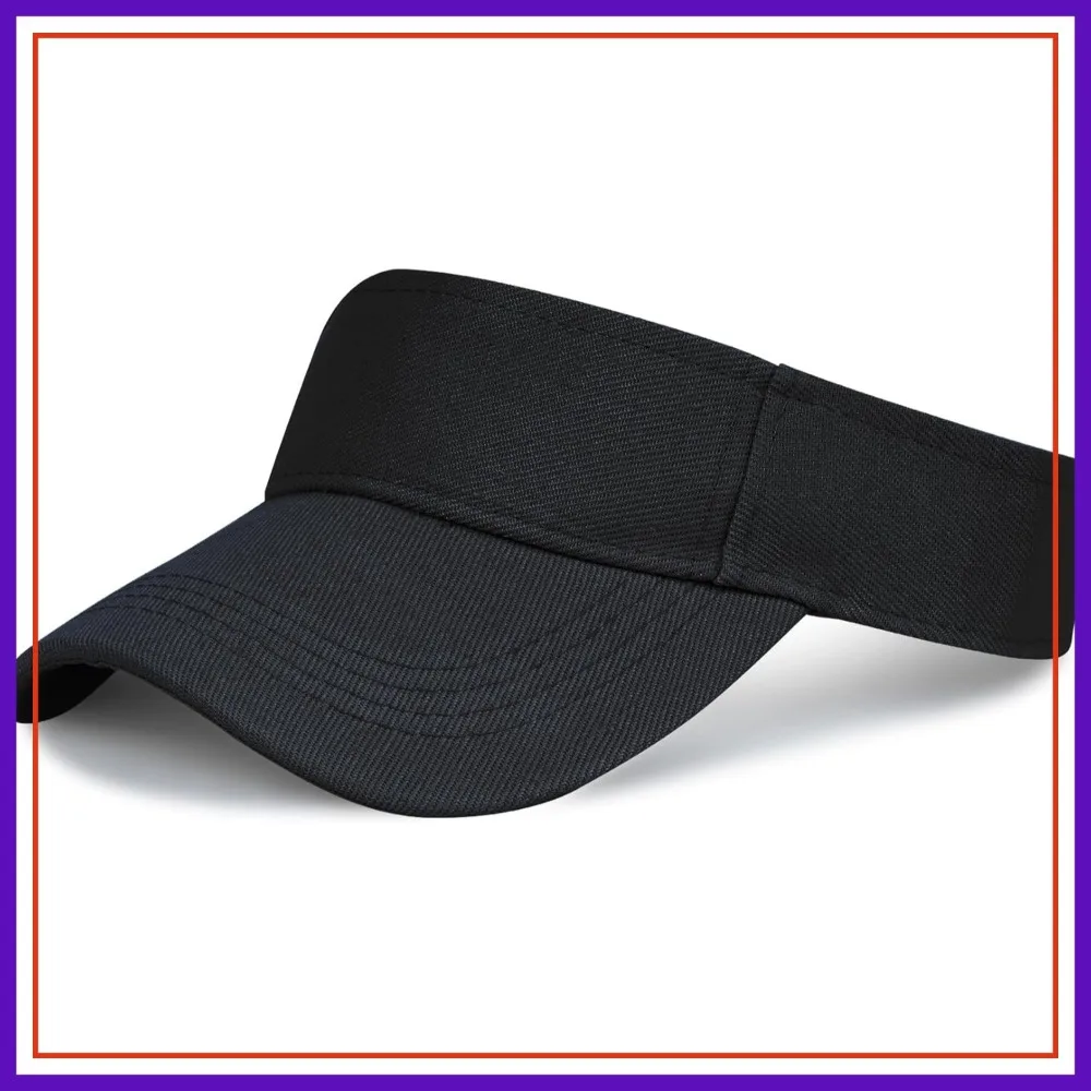 

1 Piece Sport Visor Hat, Adjustable Sun Visor for Running, Tennis, Golf - Unisex