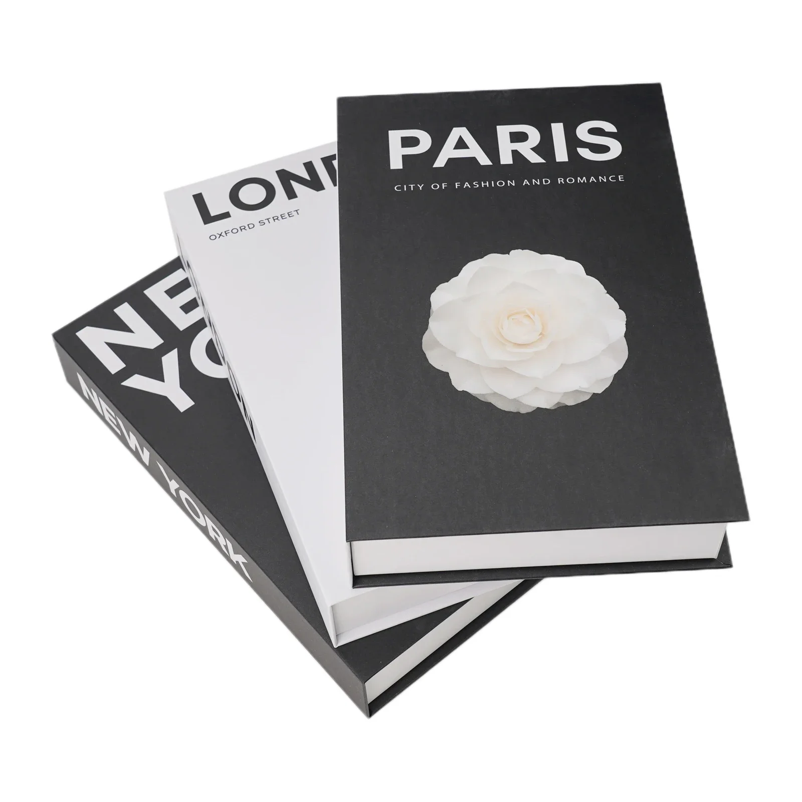 

Fake Books Decor Luxury Decorative Book Designer Simulation Books Scholarly Atmosphere for Home Cafes and More