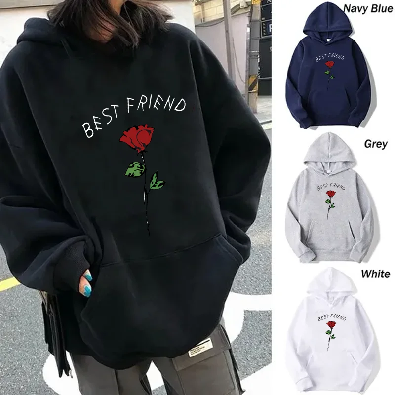 Classic Hoodie for Women Fashion Men Hoodies Solid Color Loose Sweatshirts Hooded Pullover Casual Tops