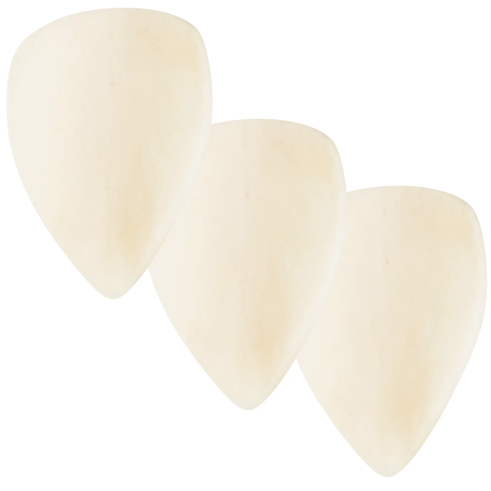 

3 Pcs Beef Bone Pick Nice Sound Guitar Picks Ox Plectrum Playing Bass Durable Ukulele