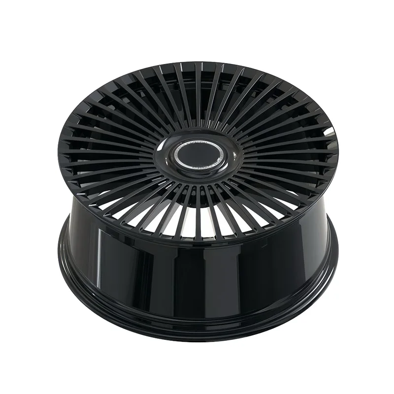 Forged Monoblock Multi Spoke Step Lip Wheels Black T6061 ET25-45 16-24 Inch 5x120