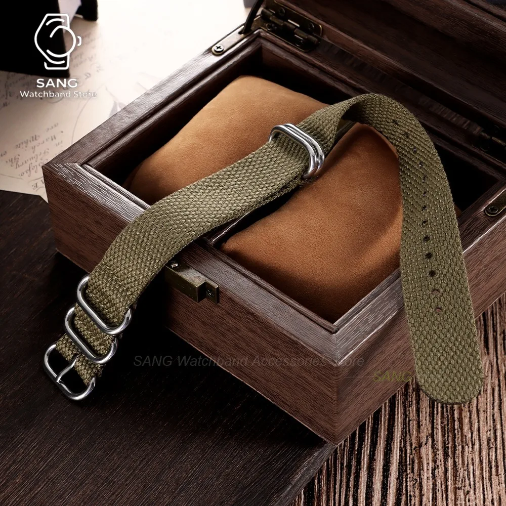 20mm 22mm for Perlon for Omega Straps for Samsung Cotton Nylo Woven Canvas Watch Band Men Women Bands Sport Bracelet Accessories