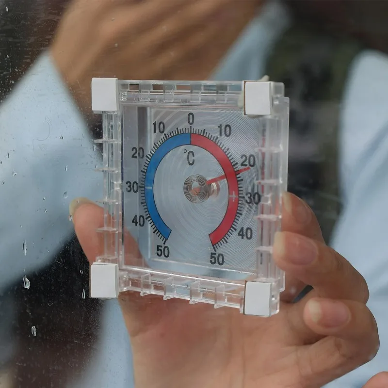 No Battery Dial Thermometer Outdoor Indoor Window Wall Temperature Thermometer -50°C~50°C Home Graduated Disc Measurement