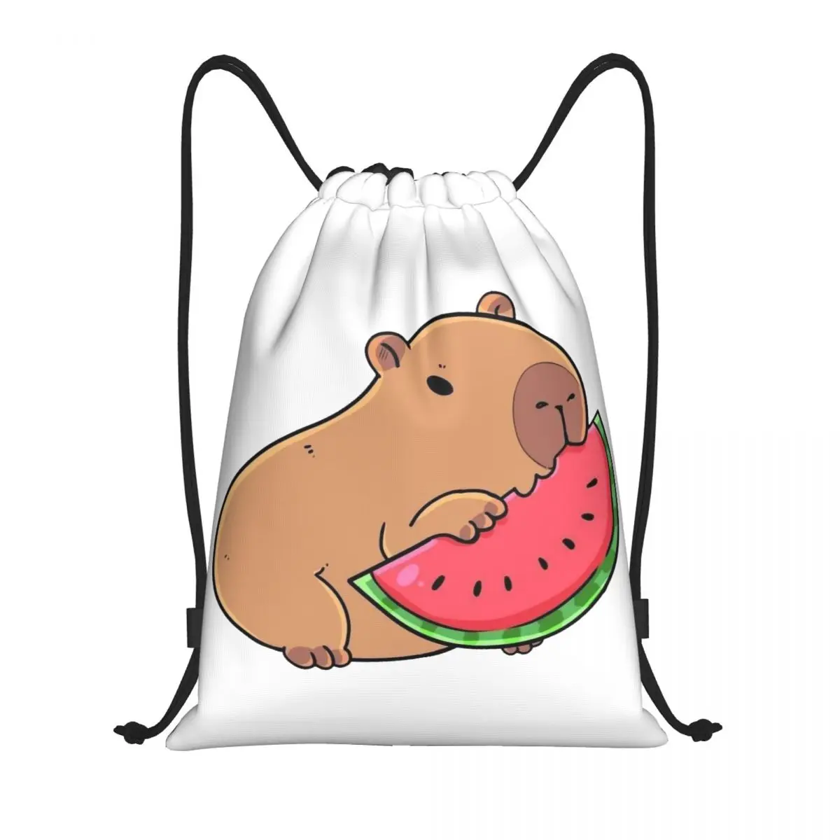 

Изготовленная на заказ сумка Capybara на шнурке для женщин и мужчин, легкий спортивный рюкзак для хранения в тренажерном зале