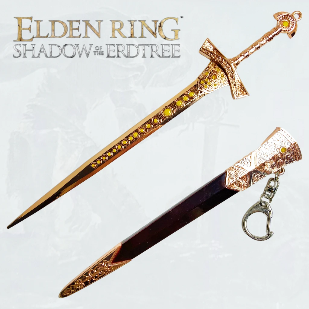 8.3인치 엘든 링 메탈 카타나 검 닌자 나이프 오리지널 사무라이 검 일본 카타나 코스프레 소품 장난감