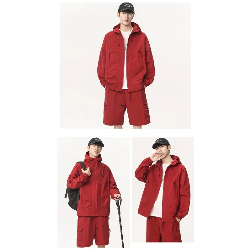 Couple Outdoor Tennis Sports UV Resistant Skin Clothing Summer Fashion Trend Breathable Quick Drying Sun Protection Clothing