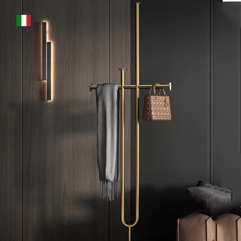 Luxury Bedroom Clothes Rack Minimalist Standing Aesthetic Gold Clothes Rack Vintage Shelves Burro Ropa Perchero Home Furniture