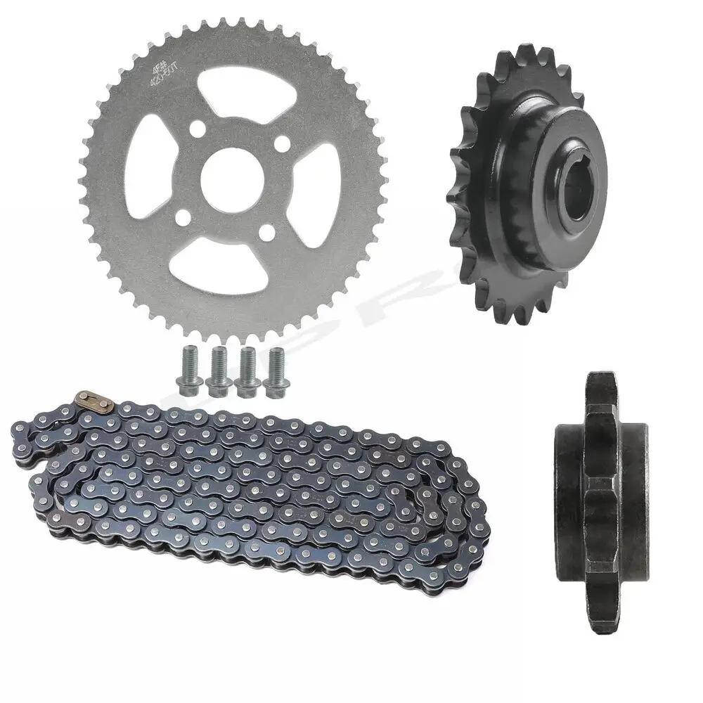 50T 20T 10T Front Rear Sprocket 420 Chain For BX200X CT200U CT200U-EX Mini Bike for Chinese 200cc Engines