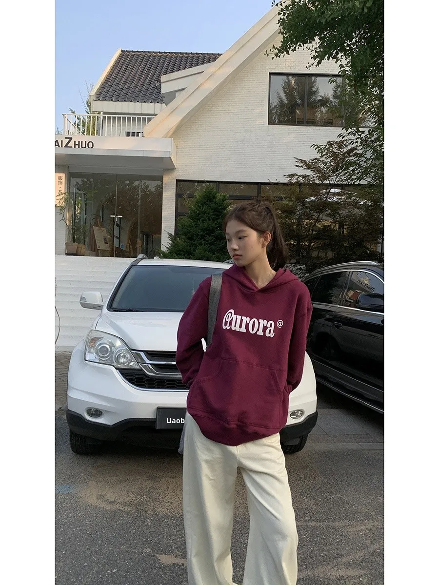 هودي نسائي أنيق بأسلوب صيني من متحف المشاهير، قميص قطني طويل الأكمام بطول متوسط للخريف والشتاء #2