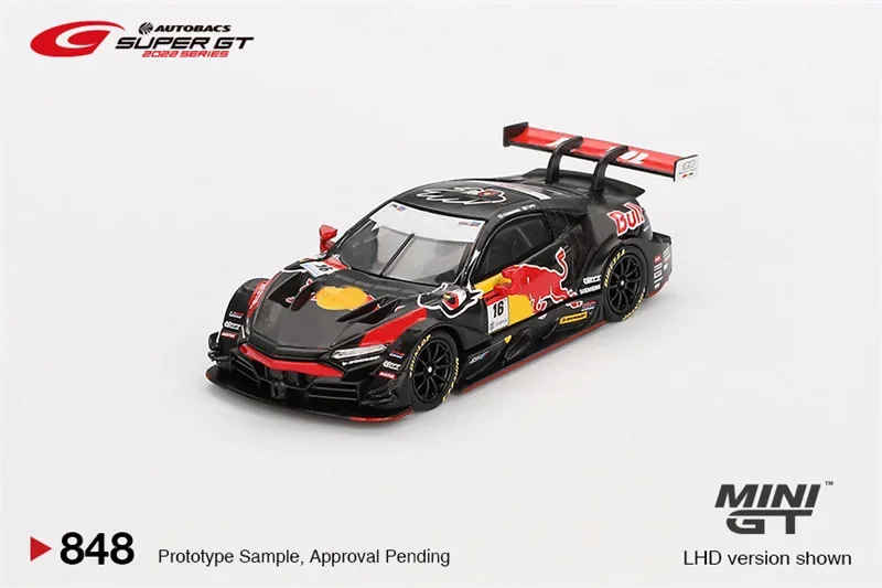 

(Предзаказ) MINI GT 1:64 NSX-GT Type S GT500 # Литая под давлением модель автомобиля черного цвета 16RB