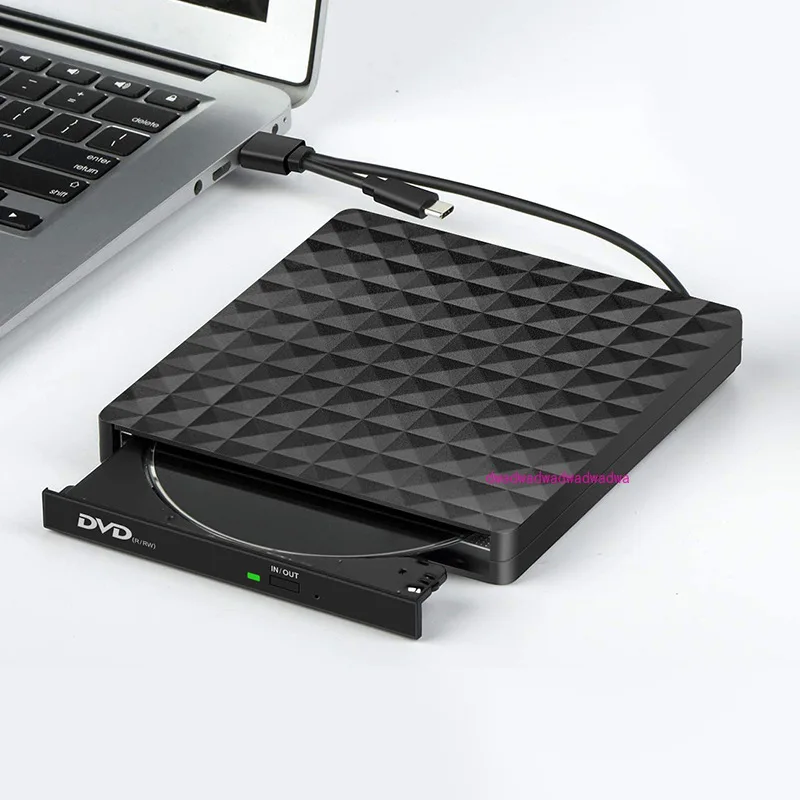 USB 3.0DVD Burner Rhombus External Optical Drive Type-c External Computer Universal Mobile Drive