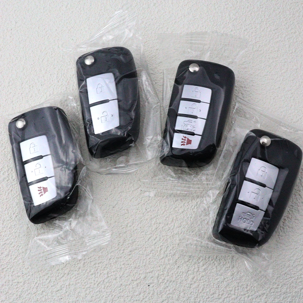 Car Folding Key Housing Fob Case Shell for Nissan X-Trail Qashqai J11 Juke Murano Micra Tiida Maxima Altima Kicks Accessories