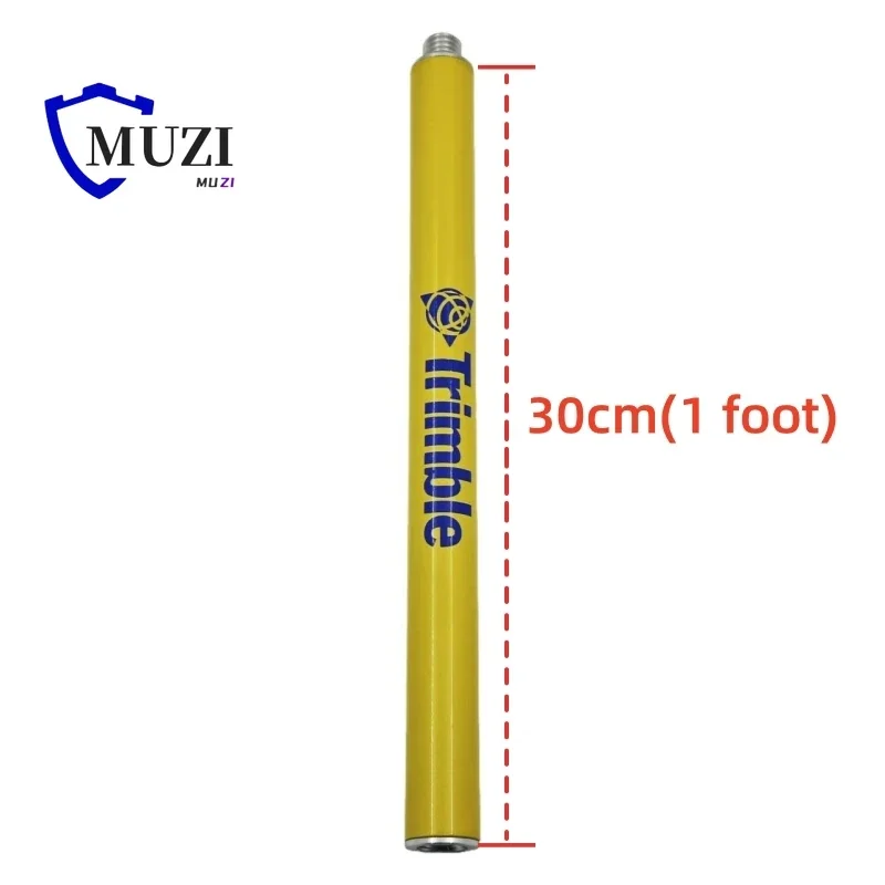 30cm 1 Foot Surveying Extension Pole Prism Antenna Extend Section For Trimble R12i R12 R10 R9snR8s R2 GPS 5/8 x 11 thread