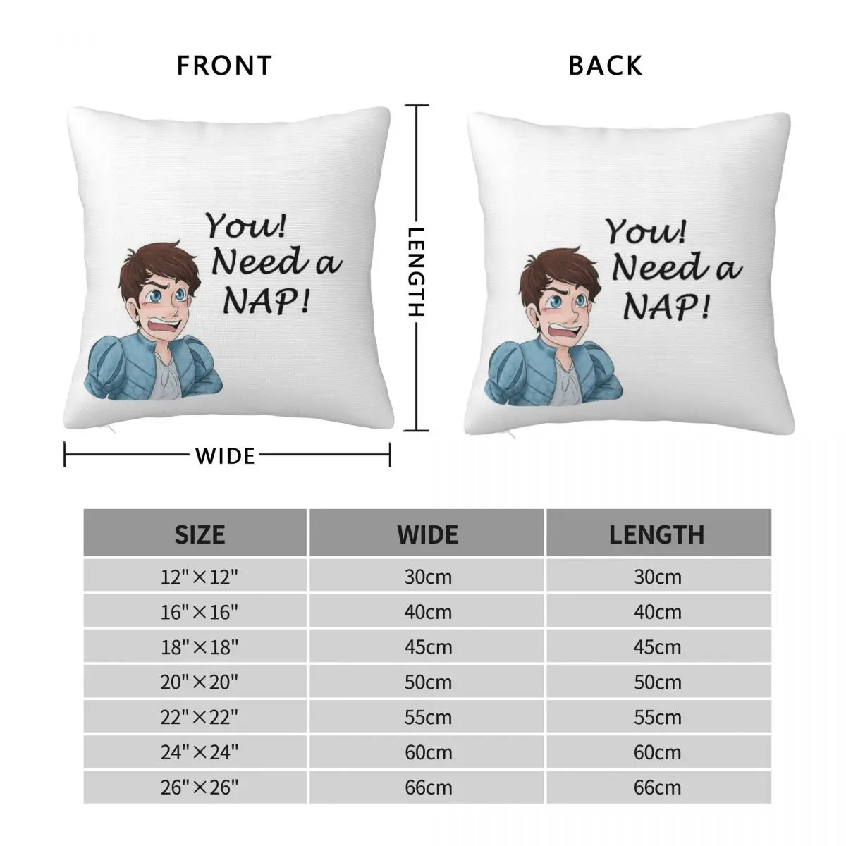 Jaskier You Need A Nap Square Pillowcase Polyester Linen Velvet Creative Zip Decor Pillow Case Home Cushion Cover