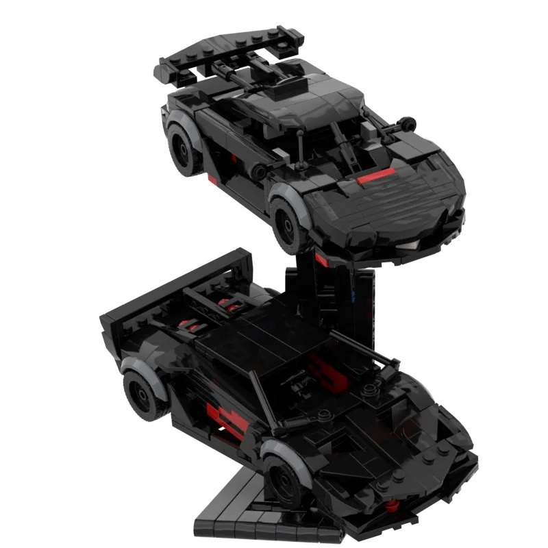 Compatible Supercar Racing Building Blocks Model DIY Champions Display Stand XL Garage Bricks Toy （Parts bag）