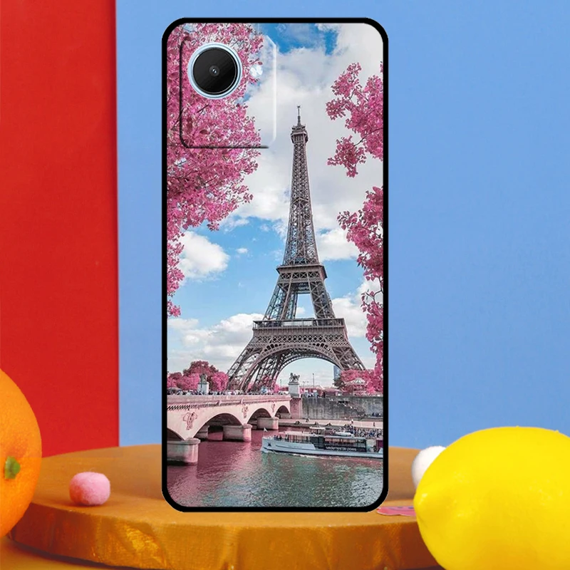 France Paris Eiffel Tower For Realme C51 C31 C67 C55 C53 C35 C33 C30 C21Y C25s 9 10 11 12 Pro Plus GT Neo 5 6 Case image 2
