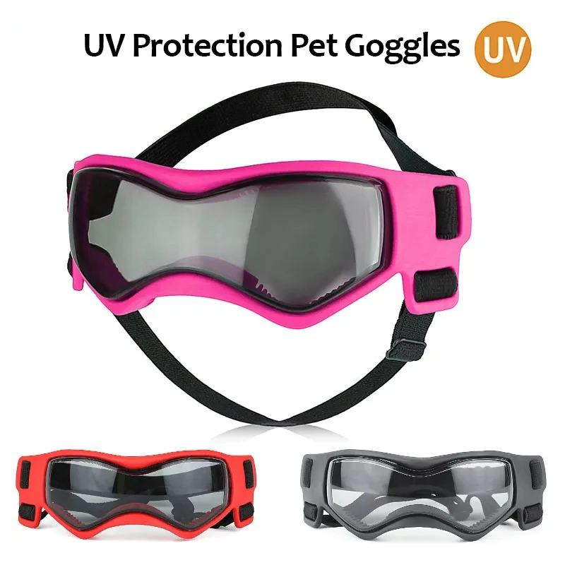 Adjustable Pet Dog Goggles Sunglasses Anti-UV Sun Glasses Eye Wear Protection Windproof Sunglasses for Small To Medium Dog Color