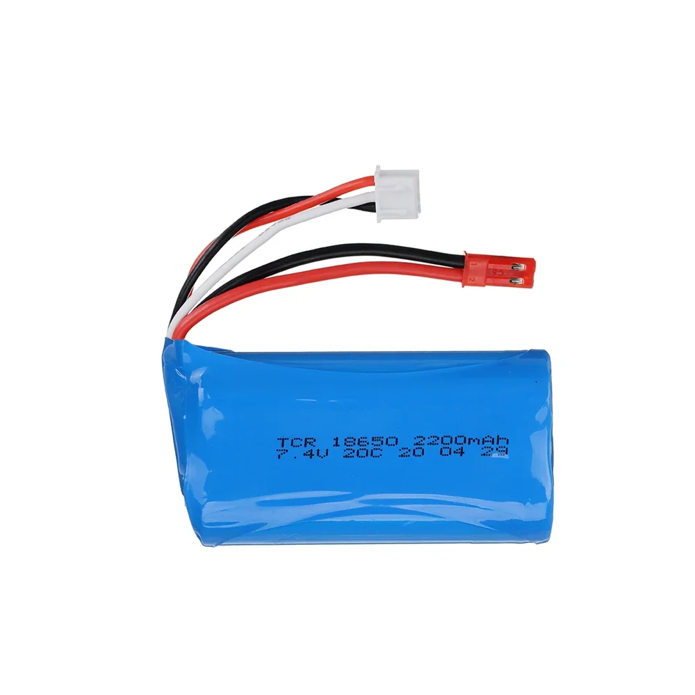 JST Connector 2200mAh 7.4V 18650 Li-ion Battery For USB SG1605 SG1606 SG1603 SG1604 Pro UDIRC UD 1603 1607 Pro RC Car