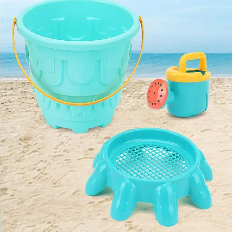 Beach Sand Toys Octopus Car Beach Molds Set Beach Bucket Beach Shovel Tool Kit Sandbox Toys Kids Outdoor Toys Playing Water