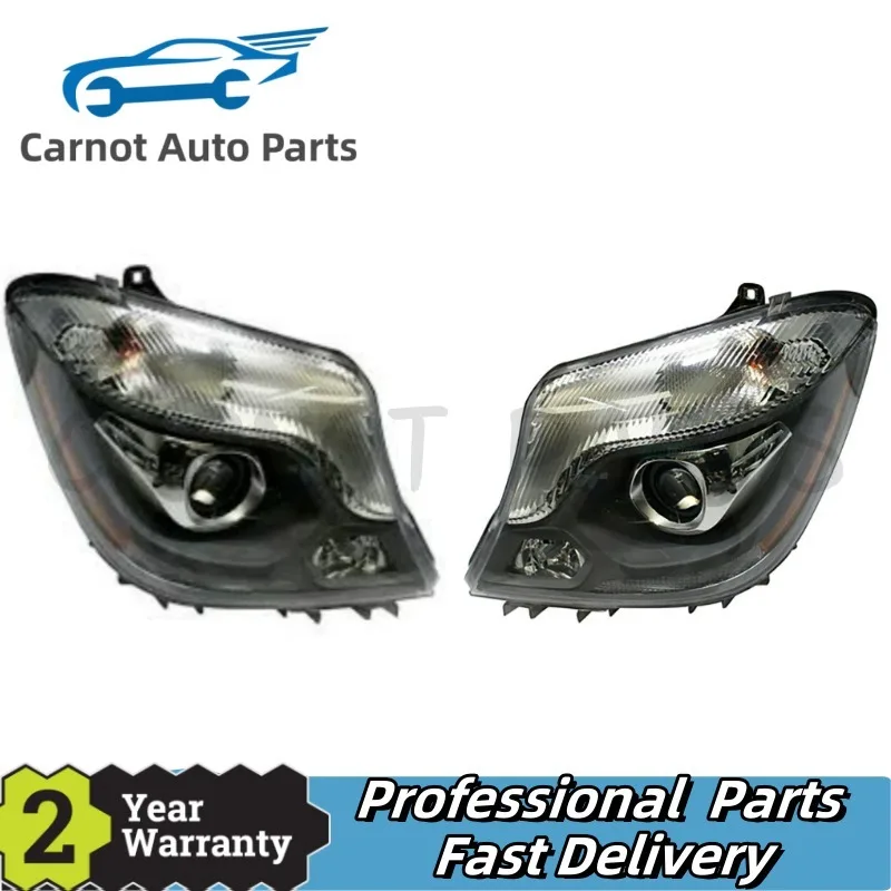 

Pair HeadLamp Assembly W/o Bulb for Mercedes Benz Sprinter 2500 3500 2014-2018 USA Version 9068203661 9068203761