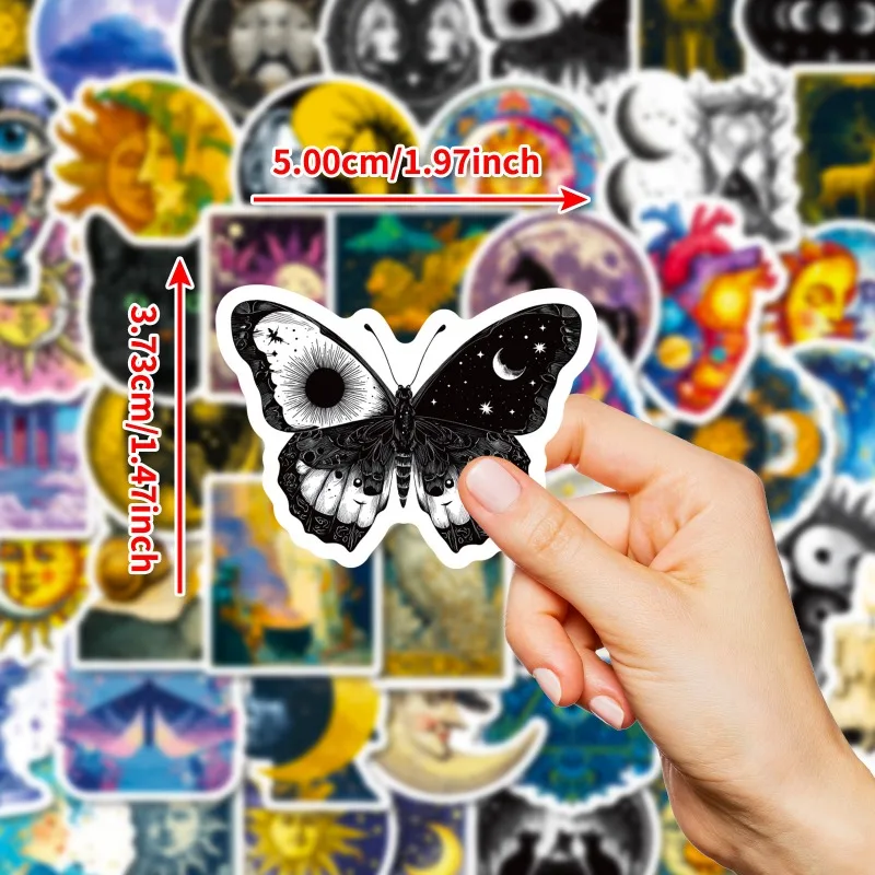 Autocollant de décoration Graffiti créatif mystérieux, 56 pièces, personnalité de dessin animé