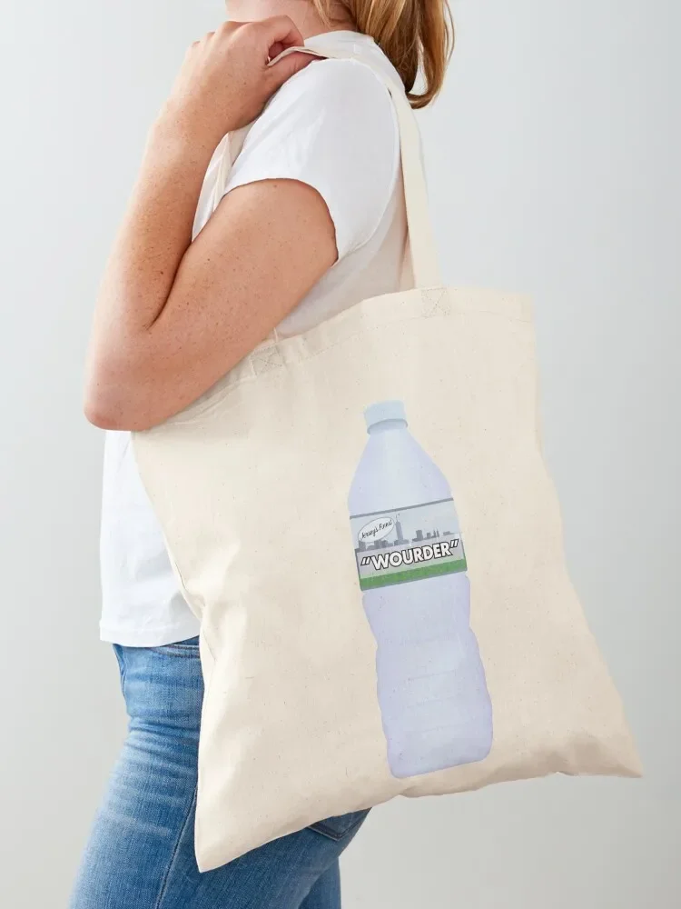 

Wourder Bottle Tote Bag Canvas shoulder bag tote bag screen hand ladies cute pouch