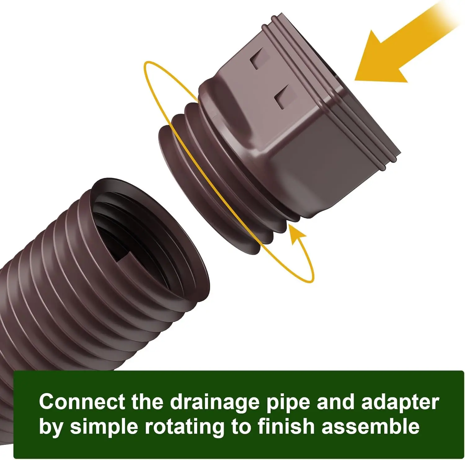 Rain Gutter Downspout Extender Flexible Drain Downspout Extender for Rainwater Drain Extension Tube Telescopic Pipe