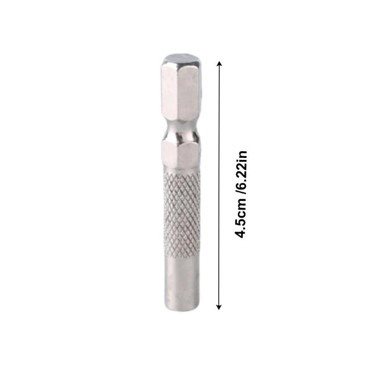ヘックスシャンク6.35mm 1/4 "ビットアダプターをシステムに挿入4mmドライバービットアダプター磁気ホルダーハンドルハンドツールC7AC