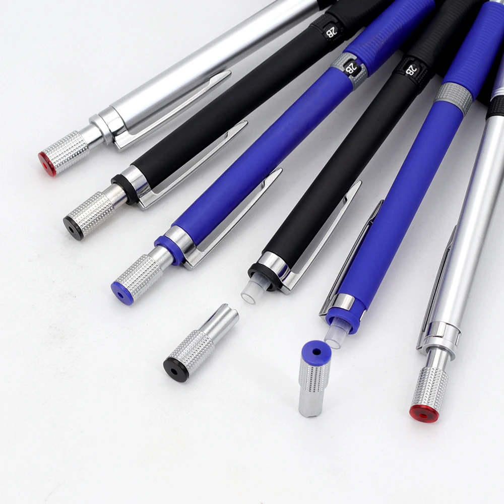 Kreatives 0,5/0,7/2,0 mm Druckbleistift-Set mit 2 Boxen Stifte, automatischer Bleistift für Skizzen, Malerei, Büro, Schreibwaren – Detail 6