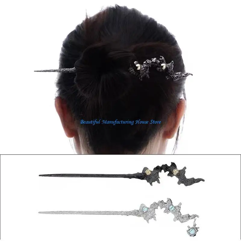 

E56A Women Hair Sticks Styling Hair Vintage Hairpin for Girls Ladies Long Curly Hair