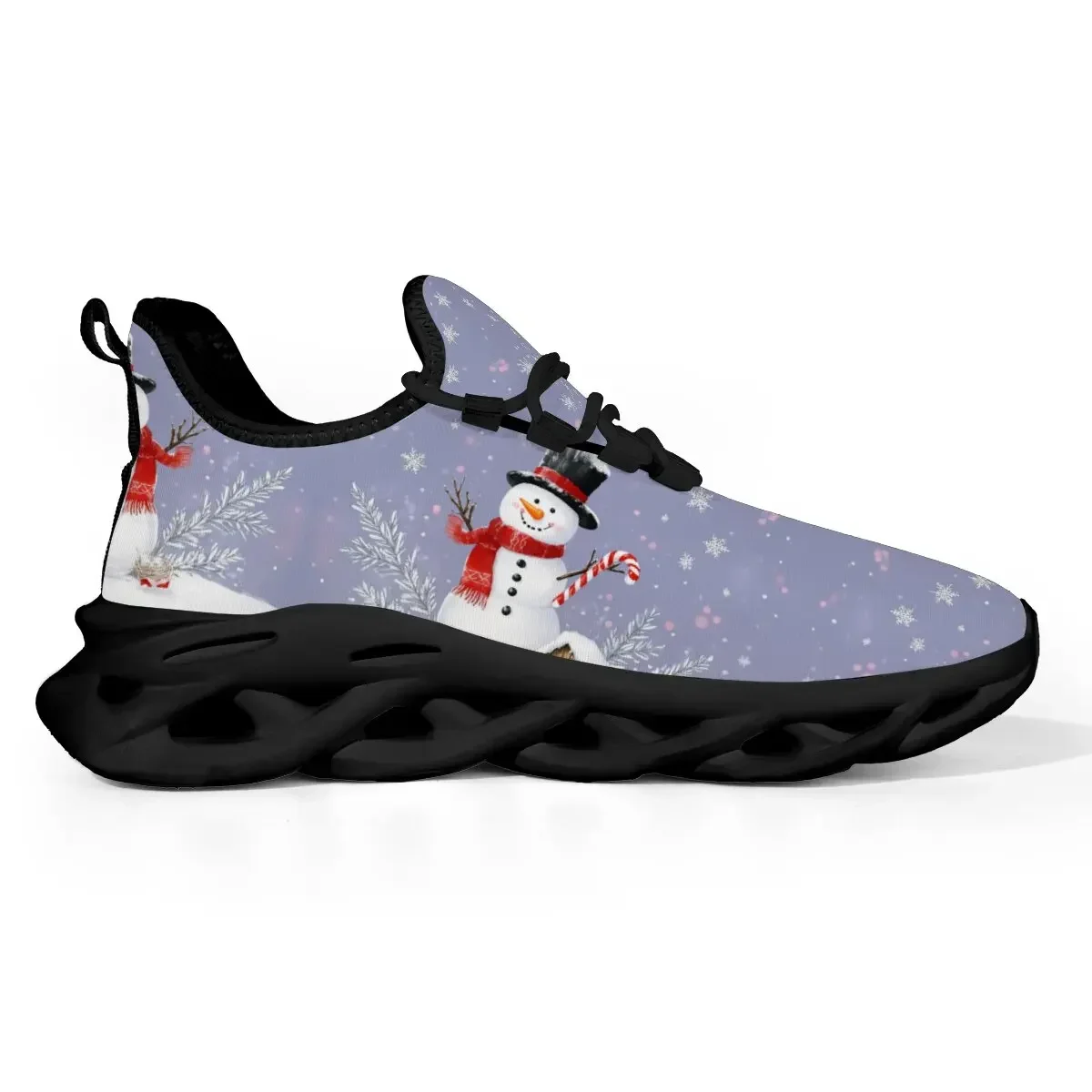 

Santa Claus Snow Large Size Lightweight Flat Bottom Low-top Round-toe Woven Parent-child Style Large Size Casual Sports Shoes