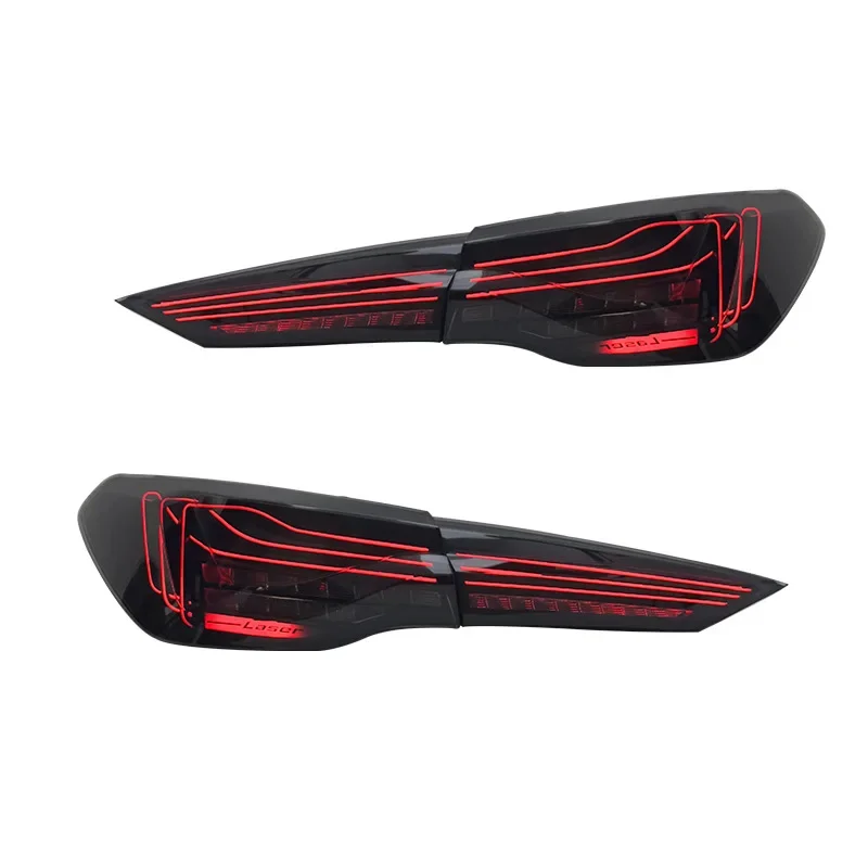 1 Unit New  4 Series G22 Tail Light Assembly for 20-23  M4 Restoration CSL Driving & Brake LED Lamps Red Lens 12V Rear Position