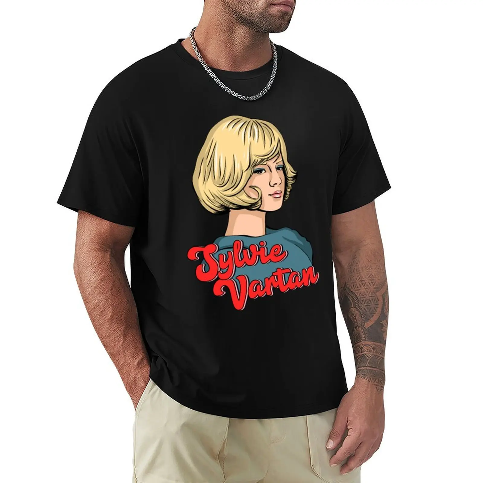 Sylvie Vartan T-Shirt Large Size Soft Cotton T-Shirt