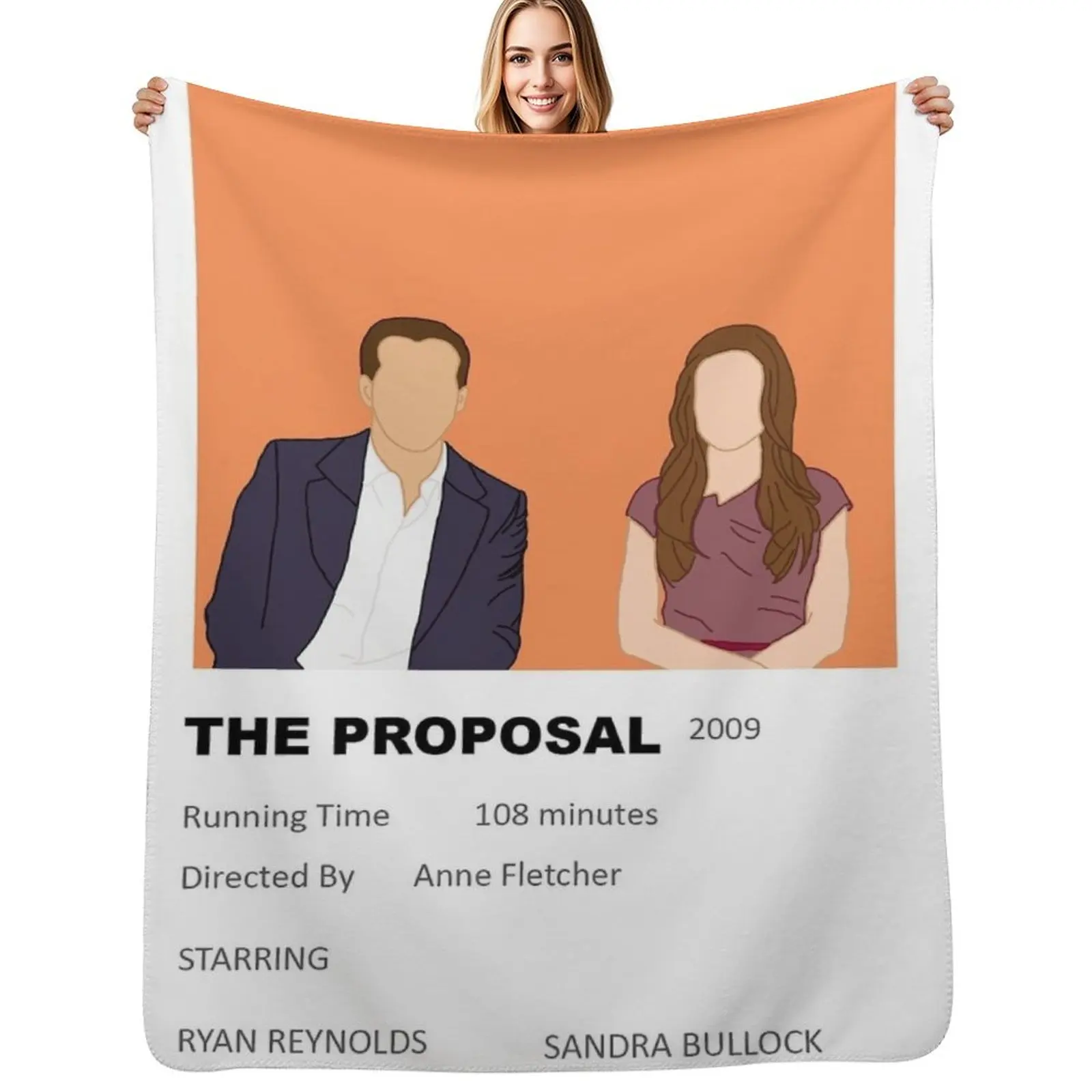 The Proposal Minimalist Movie Poster Throw Blanket Decorative Throw Beautifuls Plush Flannels Heavy Blankets For Baby Blankets