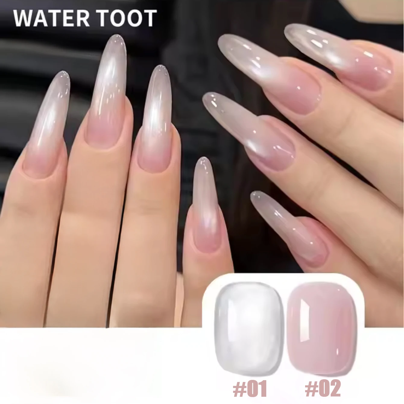 New Popular Water Toot And Ice Pink Color Gel Nail Polish Set, UV LED Nail Polish, Suitable for Home DIY