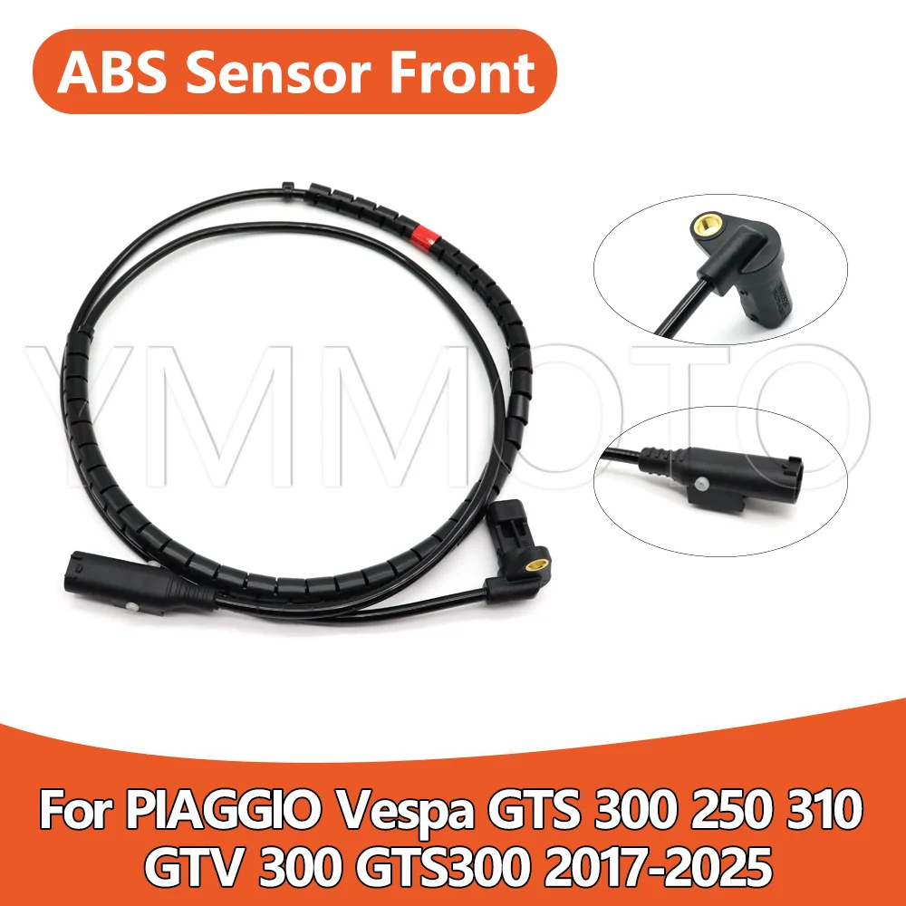 

Датчик скорости ABS переднего колеса для Piaggio Vespa GTS 250 300 310 GTV 300 2017-2025, прямая замена, датчик ABS для мотоцикла