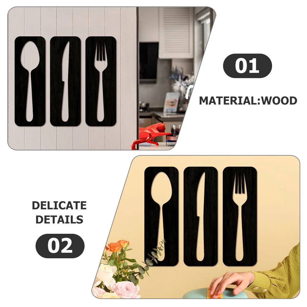

1 set 1 Set Kitchen Decorations Art Rustic Wooden Hanging Signs For Dining Room Farmhouse Country Wall Decor Kitchen Wall Decor