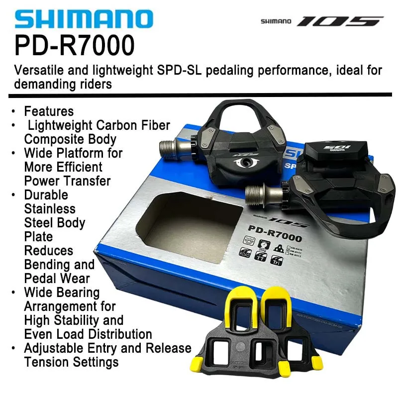 Clipless Road Pedals for Racing Triathlon Cycling Parts Shimano 105 PD-R7000 Ultegra PD-R8000 SPD-SL